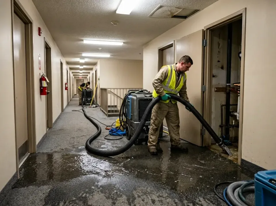 multi-unit-apartment-hallway-f-005 — frequently asked questions, Emergency Burst Pipe Water Extraction & Removal in Franklin…